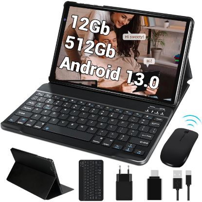 Image de  ATFLY A2000 Tablettes 10 Pouces – 12Gb Ram – 512Gb Rom – Batterie 6000mAh – Caméra 5+8MP – Avec Clavier et Souris