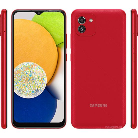 Image de Samsung Galaxy A03 – Ram 3GB · Mémoire 32GB – Ecran 6.5″ – Photo 48 MP – Batterie 5000 mAh + Airpod