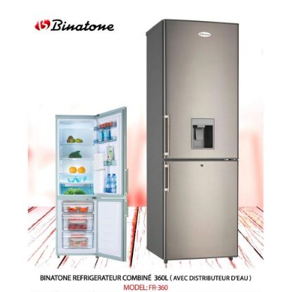 Image de BINATONE COMBINE FR-360 (360L,INOX,FONTAINE D'EAU)