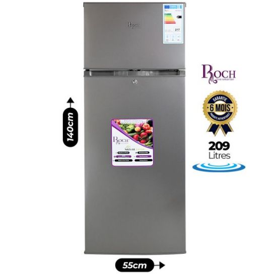 Image de ROCH FRIGO RFR-260DT-L (260LTR DEUX PORTES) 